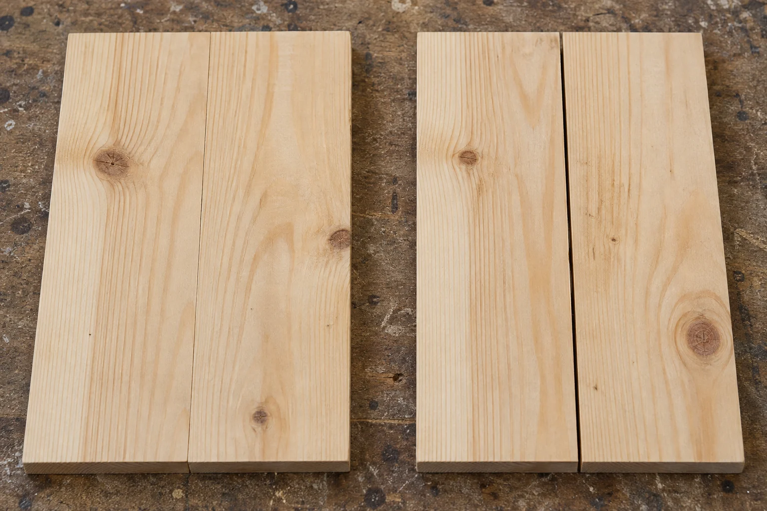 A close-fitting edge joint on the left and a visible gap on the right